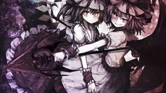 Weapons wings dress hats grin Vampires red eyes red dress bows 