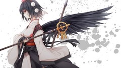 Weapons wings dress hats staff red eyes Ribbons Spotted short 