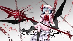 Weapons wings hats Vampires red eyes sitting bows chains pants 