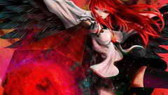 Weapons wings long hair anime girls reiuji utsuho touhou 