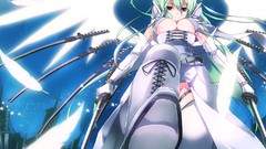 Weapons wings Swords anime girls halo galge