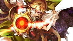 Weapons wings white background bows skirts long hair anime 