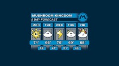 Weather Mario video games Mushroom Kingdom