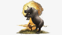 Weird high Resolution xplosion rhinosaurus