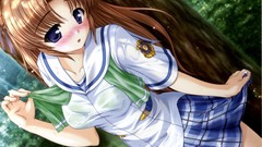Wet blush anime girls school uniforms seifuku yoake mae yori 