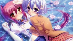 Wet blush anime girls school uniforms visual novels