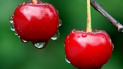 Wet cherries
