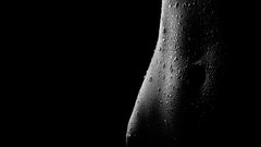 Wet stomach greyscale