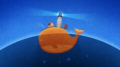 whale lighthouse artwork vladstudio fantasy art