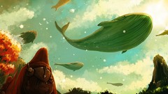 Whales artwork upscaled