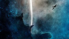 Whales grunge artwork