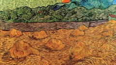 Wheat morning fields Vincent van Gogh artwork traditional art