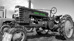 Wheels monochrome wales vehicles tractors selective coloring 