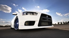Wheels roadster forged Evo X Mitsubishi Evo low-angle shot 