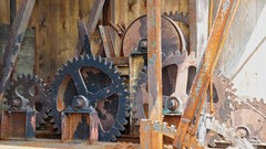 Wheels rust gears Wood