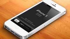 White 3d iphone 5 vectors