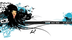 White abstract designs ) With lightbox