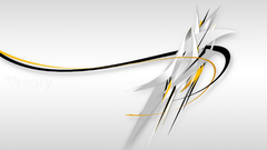 White abstract series waves