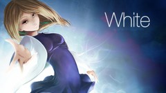 White Anime blondes anime girls white light