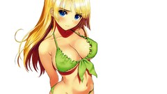 White Anime blondes long hair anime girls blue eyes tony taka 