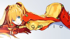 White anime girls blue eyes asuka langley soryu neon genesis 