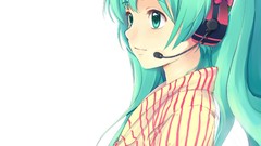 White anime girls hatsune miku vocaloid Sheska