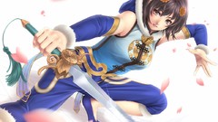 White anime girls video games Soul Calibur