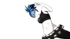 White Anime king of fighters Leona Heidern