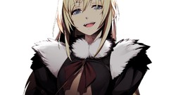 White Anime long hair blue eyes guilty crown presents