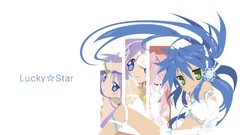White Anime lucky star hiiragi kagami izumi konata hiiragi 