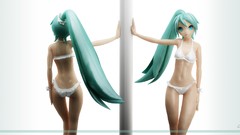 White Anime Manga hatsune miku vocaloid