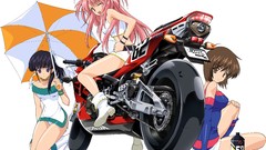 White Anime pink hair boots wink kojima Girls Bravo Koyomi Hare 