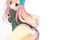 White Anime sakura blondes long hair boku wa tomodachi ga 