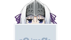 White Anime white background armor white hair zombies anime 