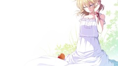 White apples dress vocaloid kagamine rin