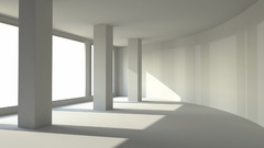 White architecture interior modern