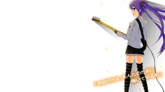 White artist gloves blush long hair anime girls lucky star 