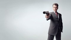 White background Actors silencer pierce brosnan james bond