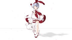 White background anime girls Bunnies disgaea Simple Background