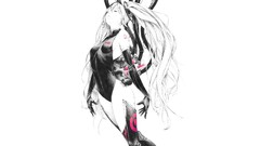 White background anime girls hatsune miku vocaloid Simple 