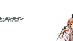 White background anime girls kirigaya kazuto sword art online 