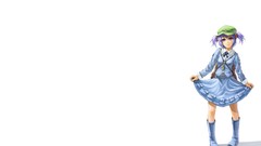 White background anime girls touhou kawashiro nitori video 