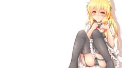 White background anime girls touhou kirisame marisa video games 