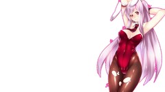 White background anime girls touhou reisen udongein inaba video 