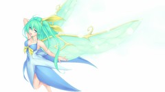 White background anime girls touhou video games Daiyousei