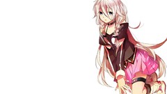 White background anime girls vocaloid ia Simple Background