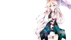 White background anime girls vocaloid ia Simple Background