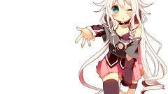 White background anime girls vocaloid ia Simple Background