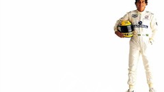 White background Ayrton Senna formula one Senna