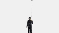 White background Balloons daft punk Simple Background